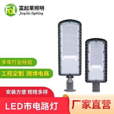 孤勇者款LED市电路灯工程款自动感应低压高亮户外灯头可摇臂路灯