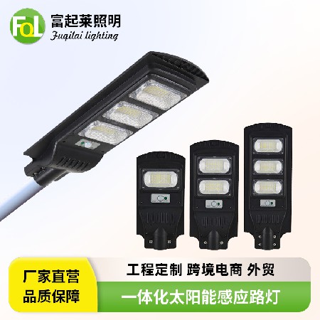 一体化太阳能感应路灯 家用新农村改造工程太阳能街燈小区庭院灯