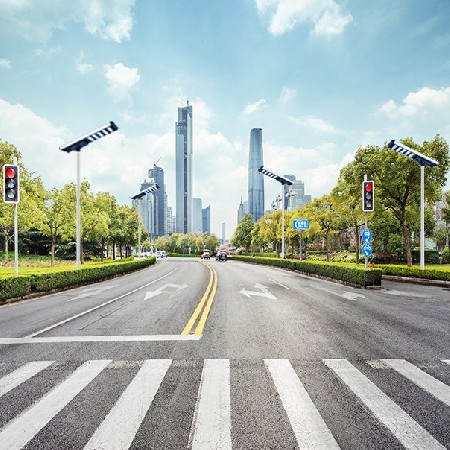 批发户外工程高光效防水路灯一体化太阳能路灯可调节太阳能庭院灯